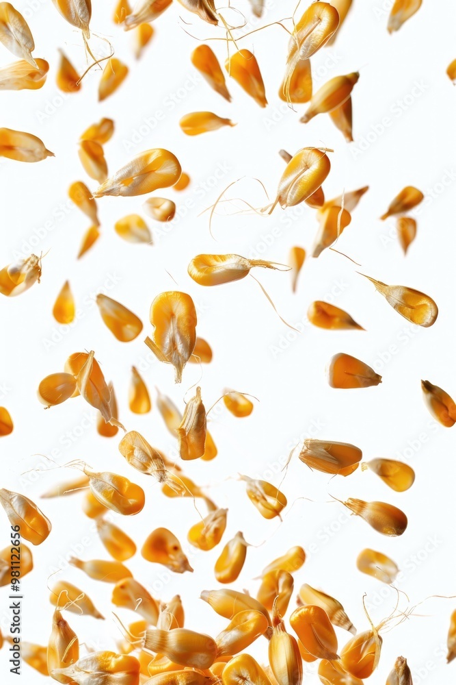 A bunch of yellow and white flowers suspended in mid-air, perfect for representing freedom, joy, or celebration A bunch of yellow and white flowers suspended in mid-air, perfect for representing freedom, joy, or celebration