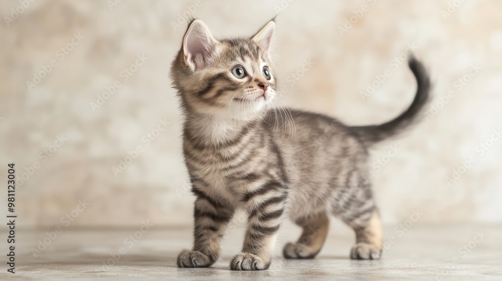 Curious American Curl Kitten with Perked Ears in Natural Lighting Curious American Curl Kitten with Perked Ears in Natural Lighting