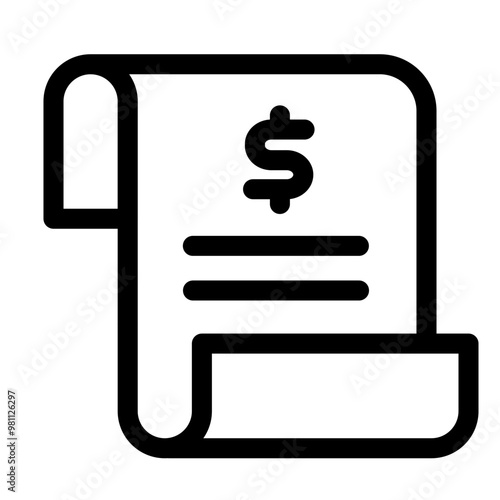 Invoice icon, Bussines, Payment, paycheck