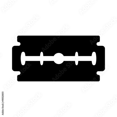 Razor Blade Icon on White Background. Symbol Icon of Razor Blade Vector.