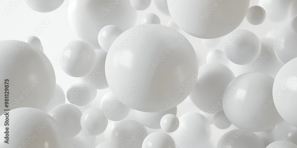 Abstract Falling soft spheres background. Geometric shapes balls design. 3d render illustration style. Abstract Falling soft spheres background. Geometric shapes balls design. 3d render illustration style.