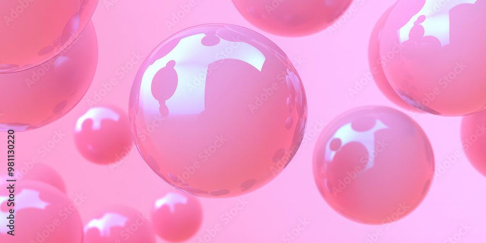 Abstract Falling soft spheres background. Geometric shapes balls design. 3d render illustration style. Abstract Falling soft spheres background. Geometric shapes balls design. 3d render illustration style.