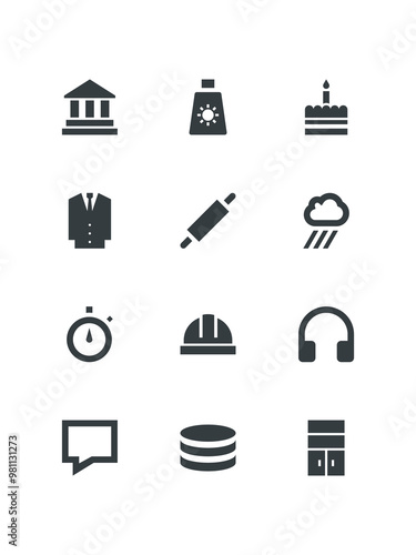 estate icons set of icons for web design, vector illustration