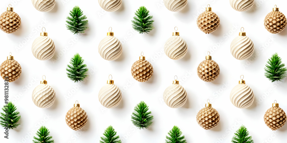 Flat Compostable Packaging Christmas Ornaments: Seamless Minimal Background with Eco-Friendly Design for a Zero Waste Holiday Season Flat Compostable Packaging Christmas Ornaments: Seamless Minimal Background with Eco-Friendly Design for a Zero Waste Holiday Season