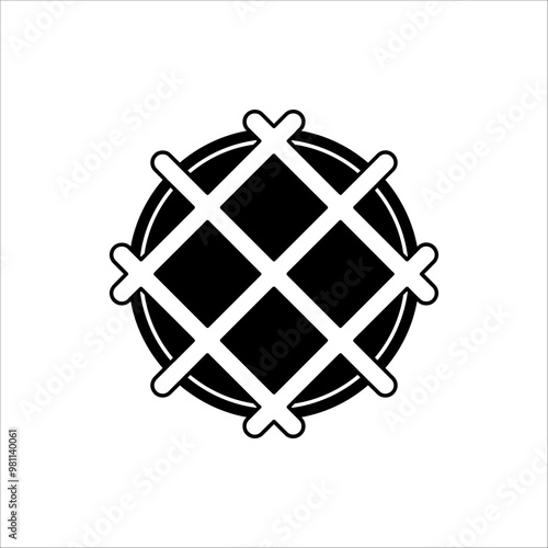 Belgian Waffles icon. Vector illustration for any web design, isolated on white background.