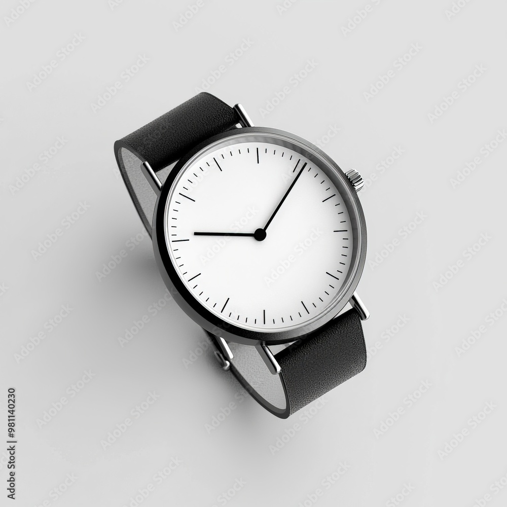 A minimalist watch design with a clear face, a single hand, and no numbers, focusing on the essential elements of time-telling. A minimalist watch design with a clear face, a single hand, and no numbers, focusing on the essential elements of time-telling.