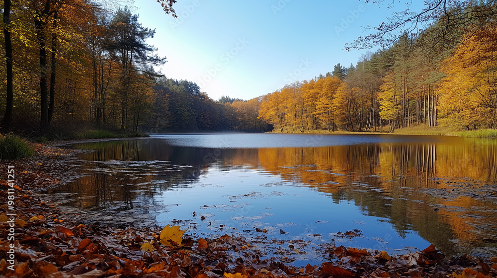 Fototapeta premium autumn in the park