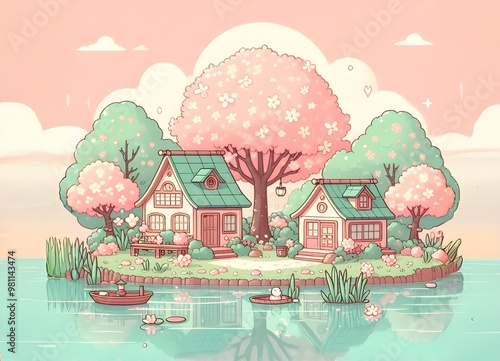 cottages in the woods