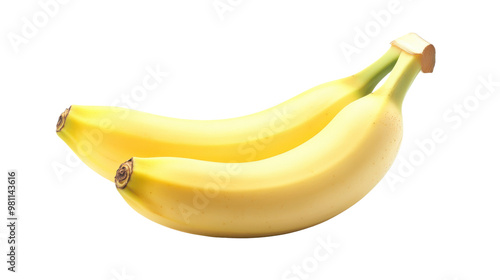 Banana Isolated on transparent Background | High-Quality Fruit Image