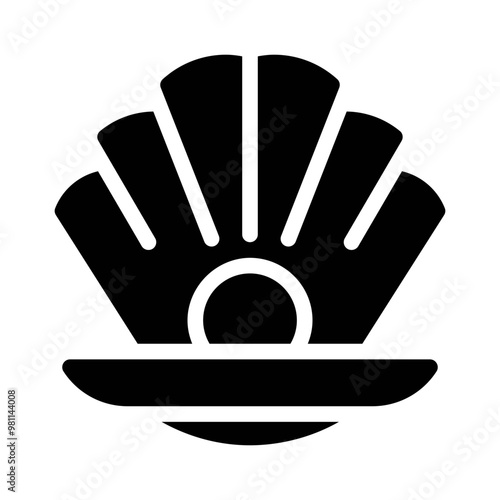 clam glyph icon