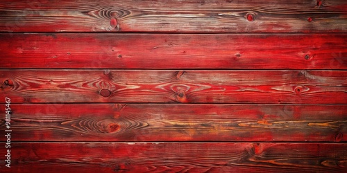 Wallpaper Mural Red wooden planks texture board with vintage rustic look Torontodigital.ca