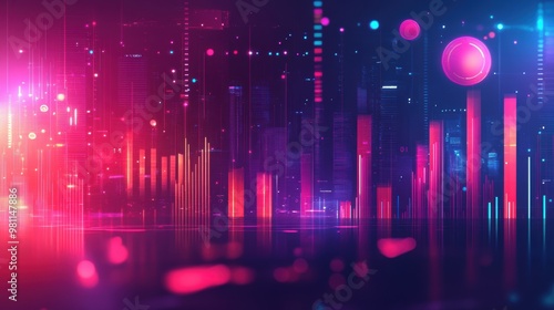 Modern Financial Business Concept with Digital Technology