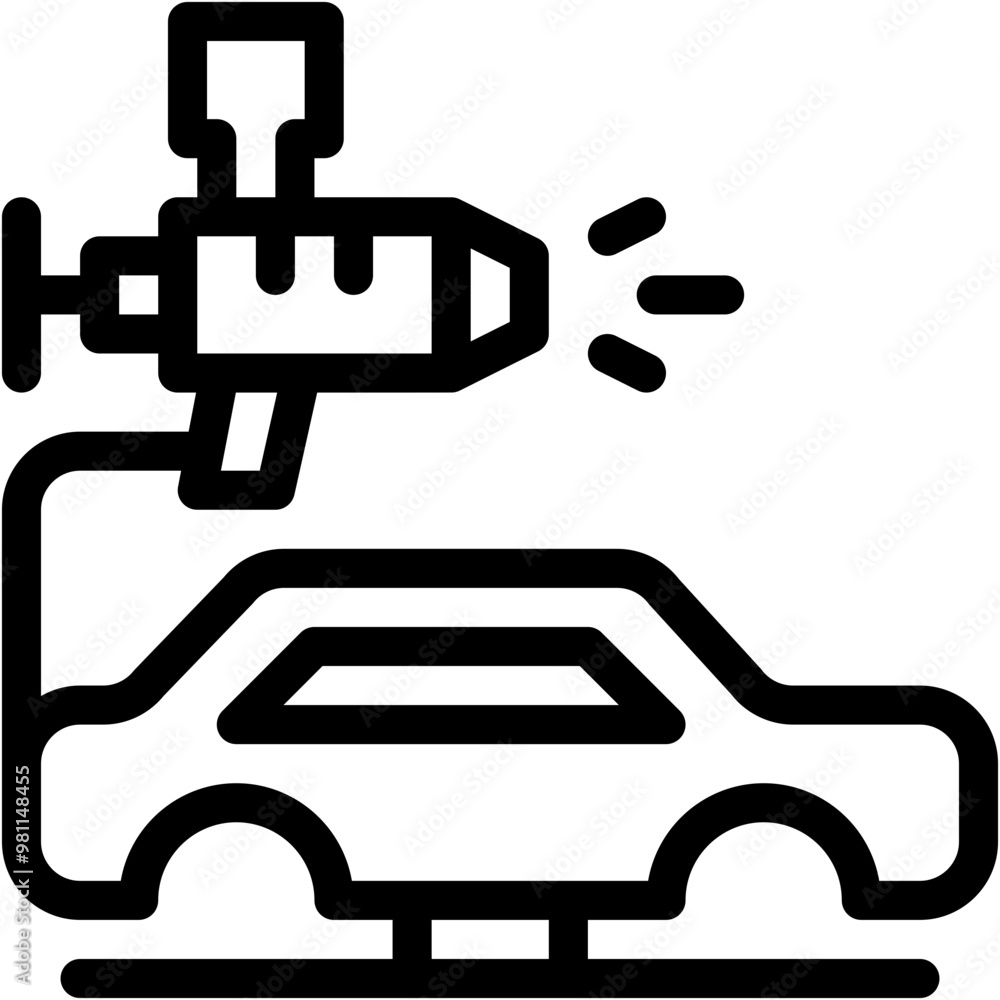 Car Painting, Garage, Maintenance, Transportation, Service, Spray Icon Car Painting, Garage, Maintenance, Transportation, Service, Spray Icon