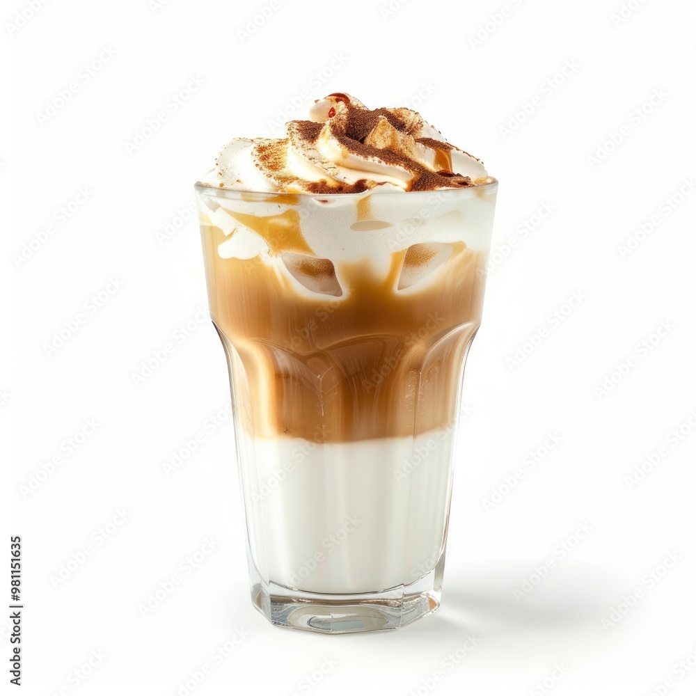Creamy layered iced coffee Creamy layered iced coffee