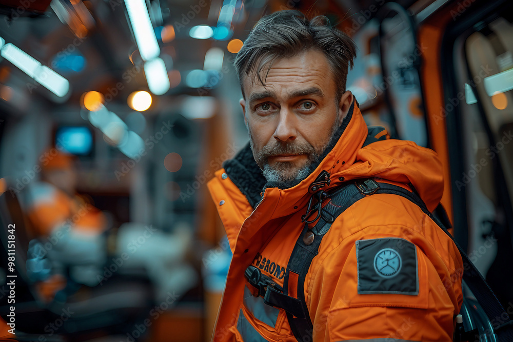 Uniformed professionals rescue service in emergency situations generative ai Uniformed professionals rescue service in emergency situations generative ai