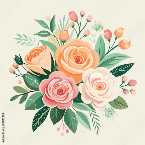 Beautiful Flower design vector