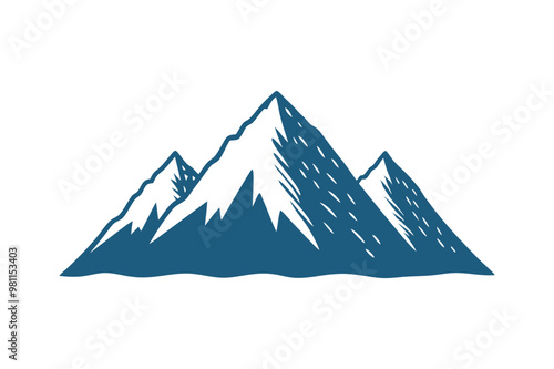 Explore the beauty of nature with this Different Mountain Vector illustration, perfect for outdoor-themed designs, logos, and adventure-related projects. Ideal for nature lovers and travel enthusiasts