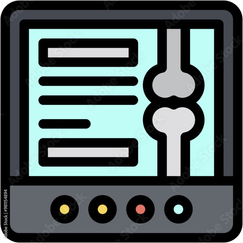 Vector Icon Ultrasound, Hospital, Pregnancy, Technology, Kid And Baby, Healthcare And Medical
