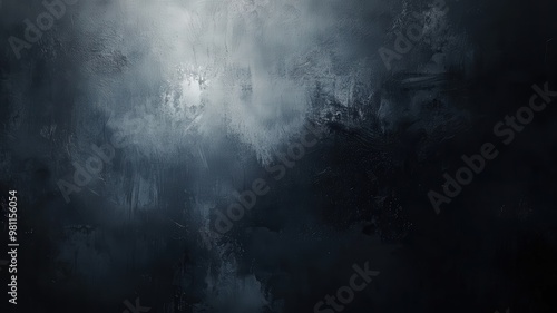 Abstract dark and moody landscape capturing misty textures and shadows in a hauntingly beautiful setting