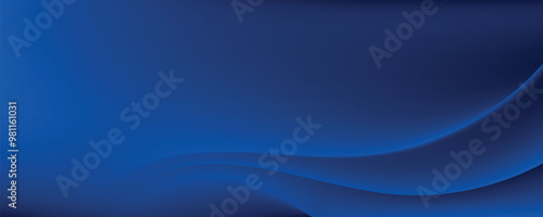 Abstract blue wavy background. Design template for wallpaper, website, technology banner, technology poster, and presentation.