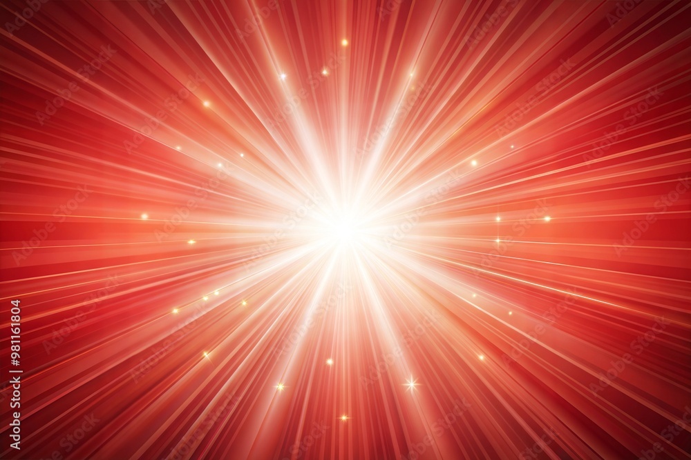 White light burst with red rays dynamic starburst effect White light burst with red rays dynamic starburst effect