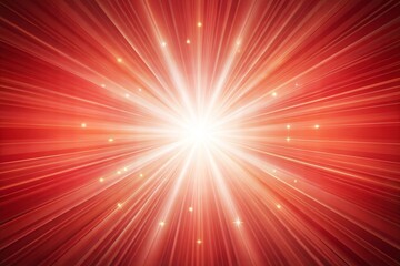 White light burst with red rays dynamic starburst effect