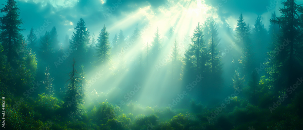 A soft, misty forest with gentle sun rays filtering through the trees, creating an ethereal, dream-like atmosphere. A soft, misty forest with gentle sun rays filtering through the trees, creating an ethereal, dream-like atmosphere.