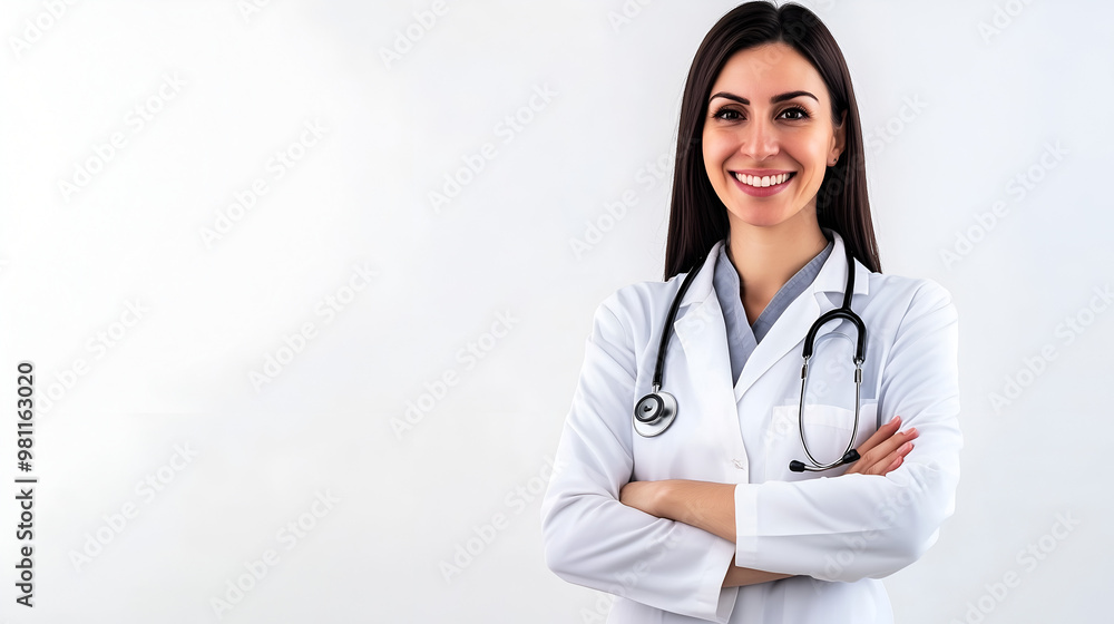 Portrait of asian female doctor wearing medical uniform and stethoscope at hospital. Portrait of asian female doctor wearing medical uniform and stethoscope at hospital.