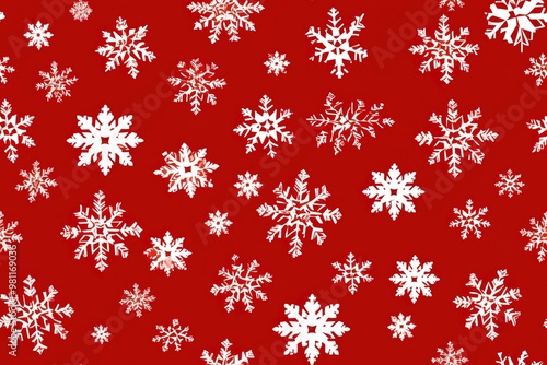 Christmas Seamless Pattern. Coniferous branches, cones, red artificial berries, thuja branches. Pattern for wrapping paper, greeting cards, invitations, fabric, prints.