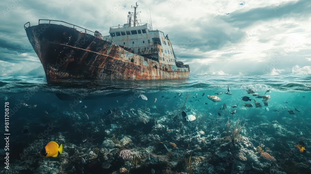 Ship noise pollution affects aquatic animals in the sea Ship noise pollution affects aquatic animals in the sea