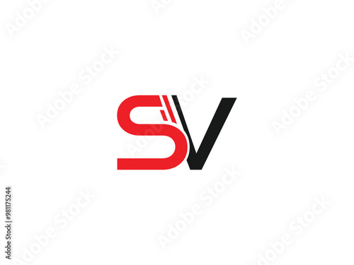 Vector SV logo sv design sv letter logo design initial letter sv monogram logo