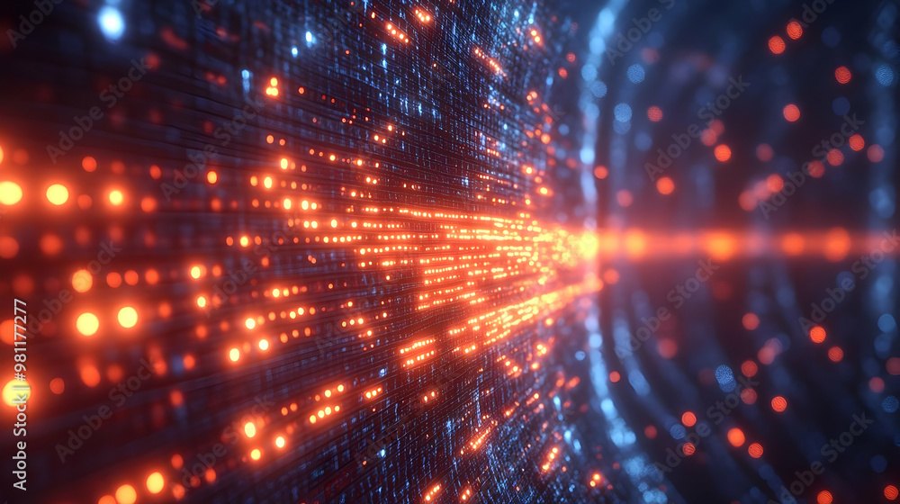 3D Integrity Firewall Concept: Glowing Election Integrity Protection with Poll Prediction Particles, Medium Shot in Soft Abstract Data Flow Background 3D Integrity Firewall Concept: Glowing Election Integrity Protection with Poll Prediction Particles, Medium Shot in Soft Abstract Data Flow Background