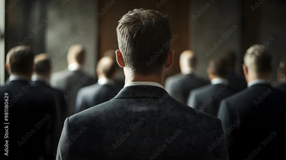 Obraz premium Formal Business Meeting of Corporate Executives in Boardroom