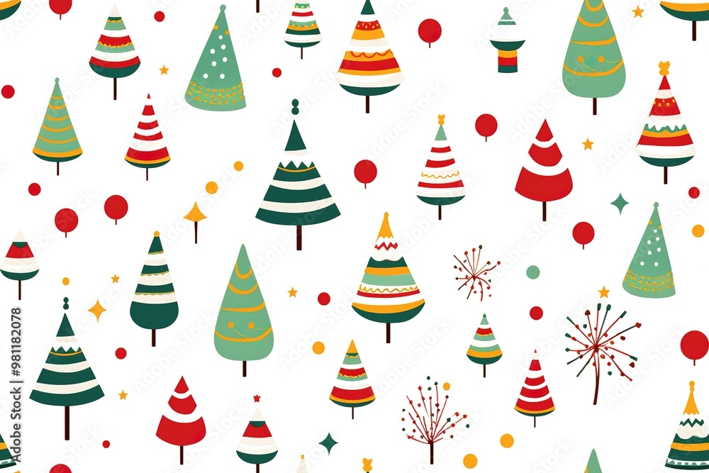 Christmas Seamless Pattern. Coniferous branches, cones, red artificial berries, thuja branches. Pattern for wrapping paper, greeting cards, invitations, fabric, prints. Christmas Seamless Pattern. Coniferous branches, cones, red artificial berries, thuja branches. Pattern for wrapping paper, greeting cards, invitations, fabric, prints.