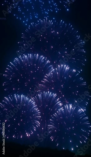 Fireworks in Slow Motion: Show fireworks exploding in the night sky in slow motion, with the sparkles spreading slowly, giving a dramatic effect.