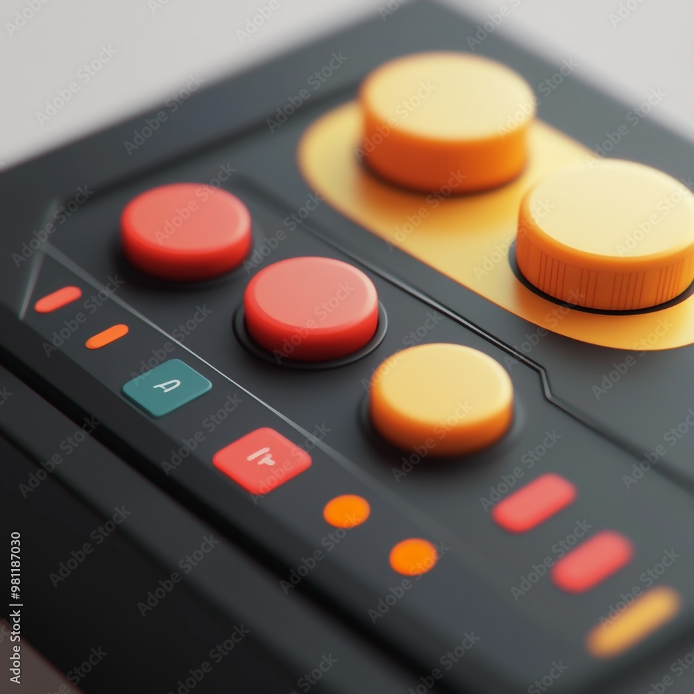 3D Audiometer Icon: Measures Hearing Acuity Illustration Logo 3D Audiometer Icon: Measures Hearing Acuity Illustration Logo