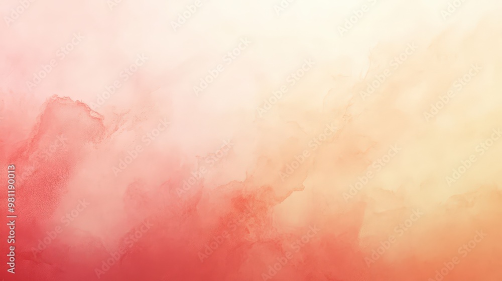 Fototapeta premium Soft gradients blend warm colors in an abstract background during sunset hour, creating a serene and calming atmosphere