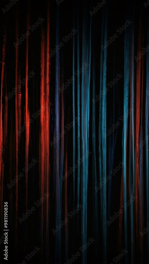 Blurred red and blue streaks on a black background. Blurred red and blue streaks on a black background.