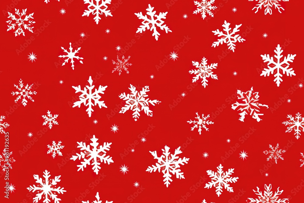 Christmas tree pattern, seamless background for wrapping paper, hand drawn spruces and snowflakes on red. Christmas tree pattern, seamless background for wrapping paper, hand drawn spruces and snowflakes on red.