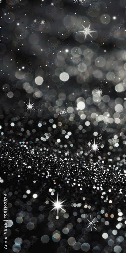 A mesmerizing background featuring shimmering stars and glittering bokeh effects, creating magical and enchanting atmosphere perfect for various design projects A mesmerizing background featuring shimmering stars and glittering bokeh effects, creating magical and enchanting atmosphere perfect for various design projects