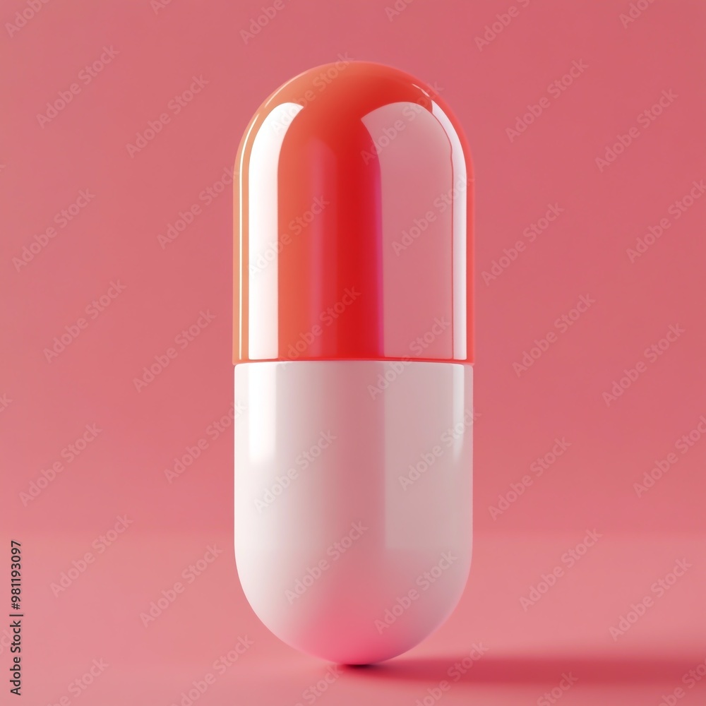3D Medication Pill Icon: Oral Drug for Treatment Illustration Logo 3D Medication Pill Icon: Oral Drug for Treatment Illustration Logo