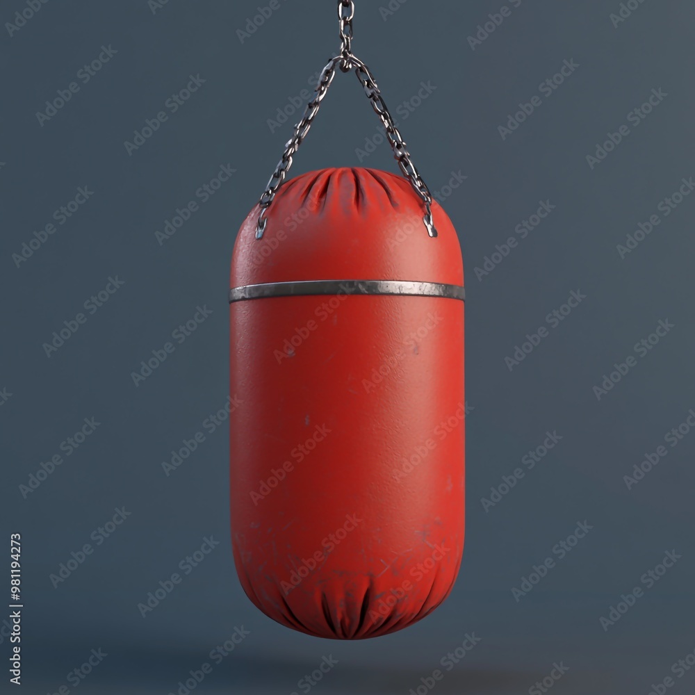 3D Punching Bag Icon: Training Tool for Boxing Illustration Logo 3D Punching Bag Icon: Training Tool for Boxing Illustration Logo
