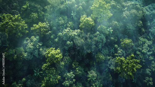 The Lush Green Forest Canopy