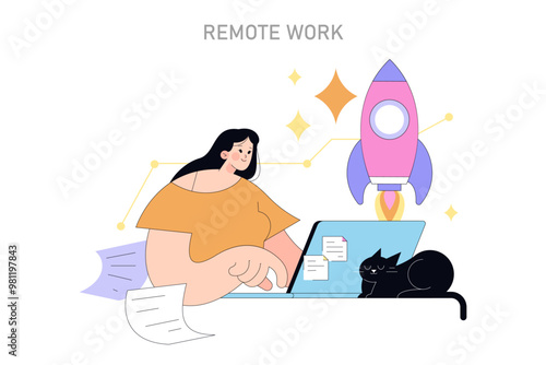 small business. Flat Vector Illustration