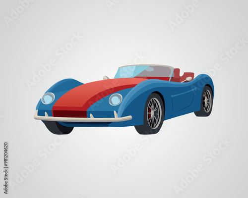 Classic Sports Car Illustration - Vintage Car