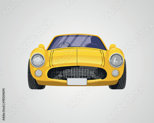 Classic Sports Car Illustration - Vintage Car