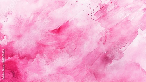 Abstract pastel pink watercolor background with brush strokes featuring a decorative soft texture and glistening acrylic ink creating a flowing grunge like effect