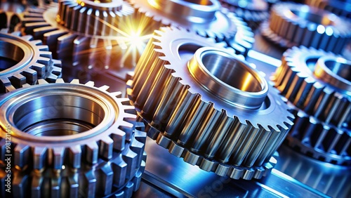 Close-up of gears in industrial lubrication, gears, industrial, lubrication, machinery, close-up, technology