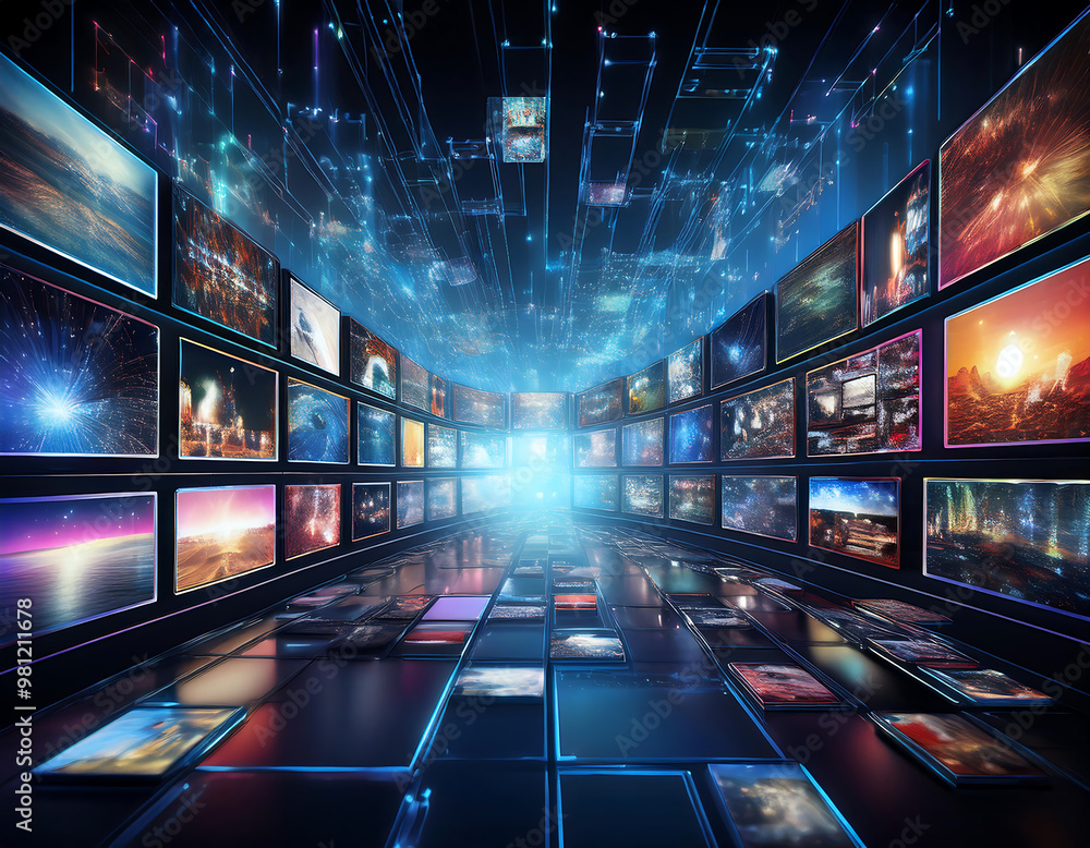 Video and image screens abstract – An abstract 3D rendering of video and image screens, sym_1(391) Video and image screens abstract – An abstract 3D rendering of video and image screens, sym_1(391)