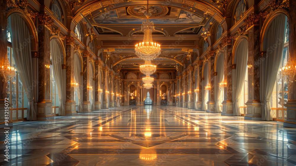 Obraz premium Exquisite Showpieces of a Grand Ballroom